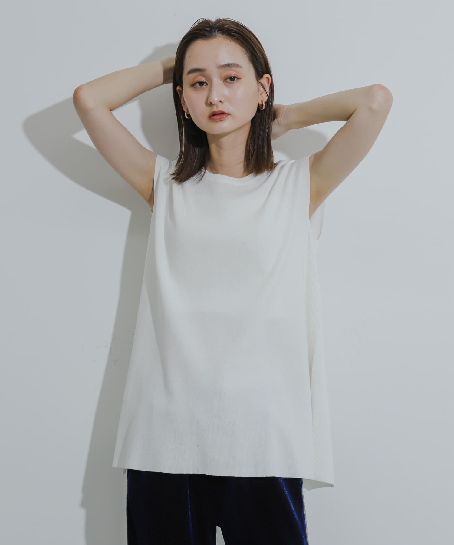 SENSE OF PLACE by URBAN RESEARCH「フレンチスリーブフレアチュニックセーター」|ニット・セーター|