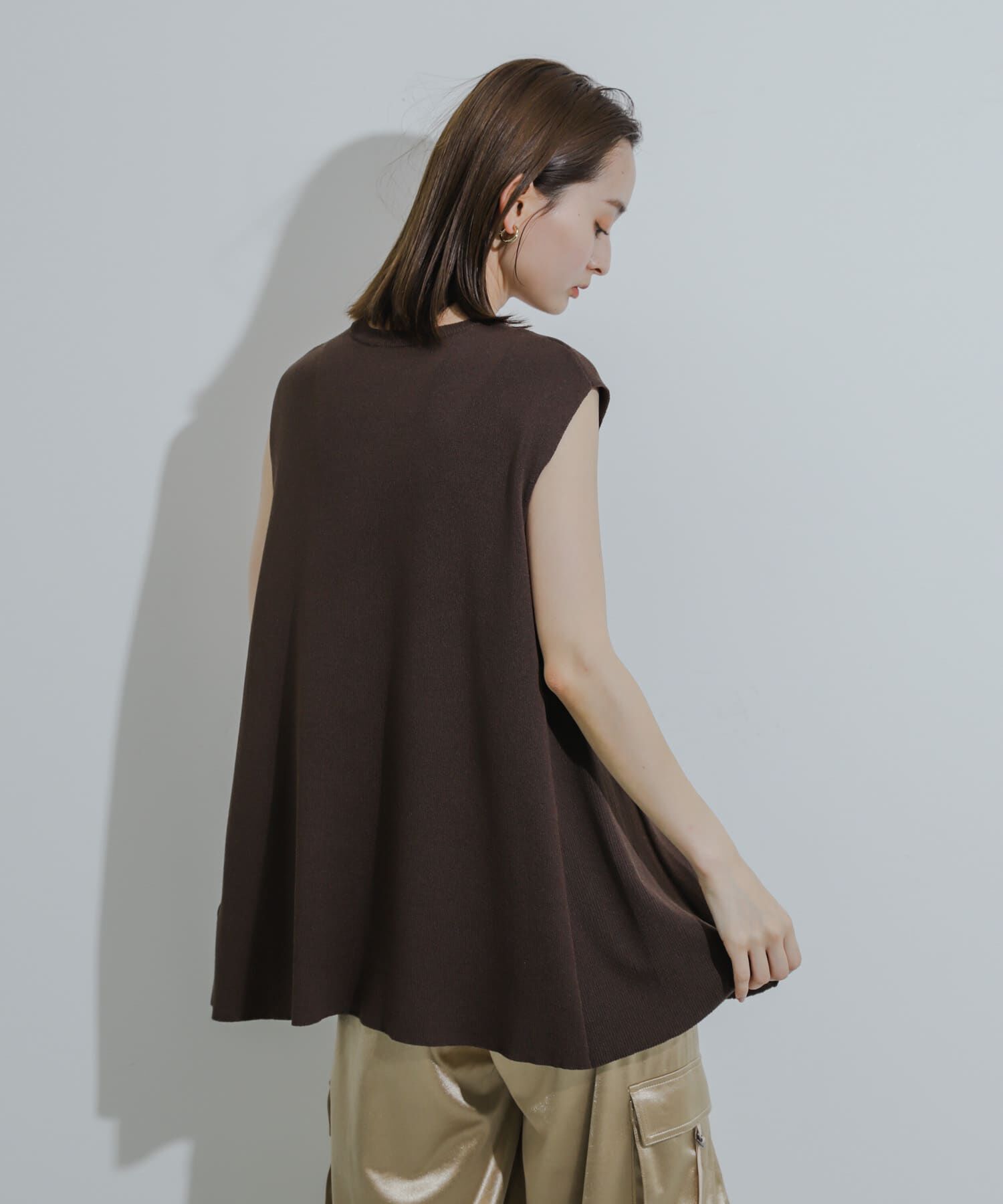 SENSE OF PLACE by URBAN RESEARCH「フレンチスリーブフレアチュニックセーター」|ニット・セーター|