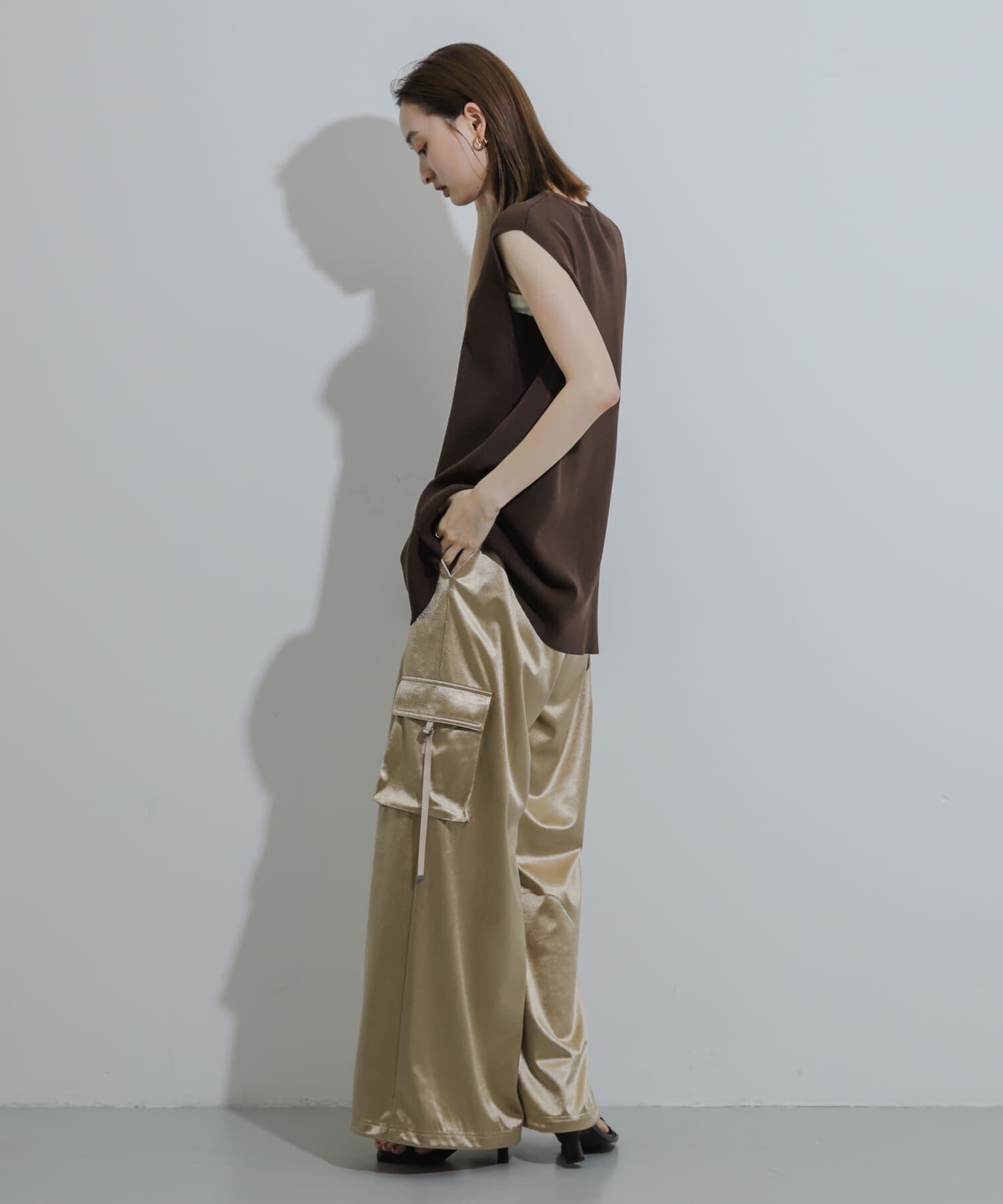 SENSE OF PLACE by URBAN RESEARCH「フレンチスリーブフレアチュニックセーター」|ニット・セーター|