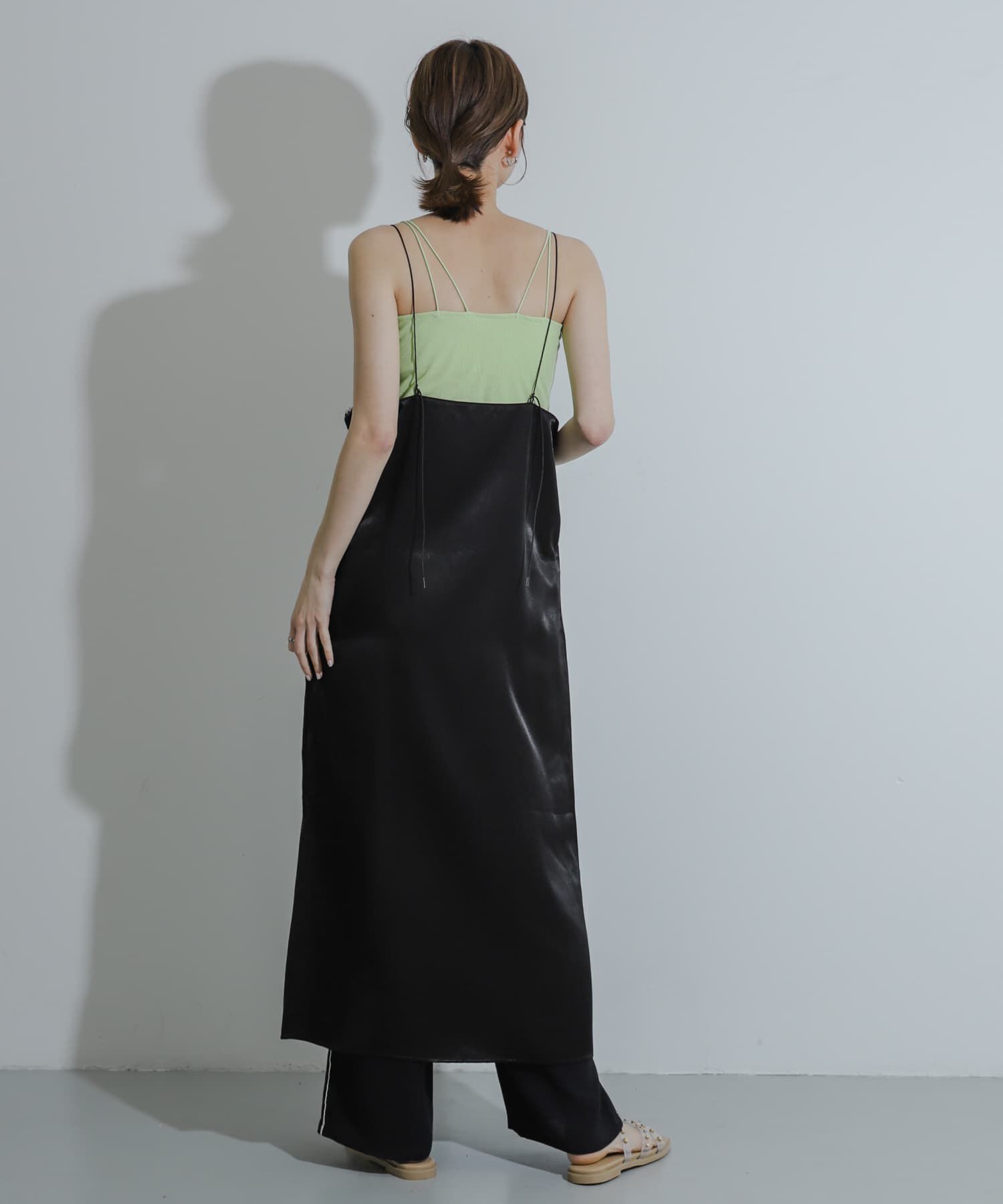 SENSE OF PLACE by URBAN RESEARCH「レースサテンキャミワンピース」|ワンピース|