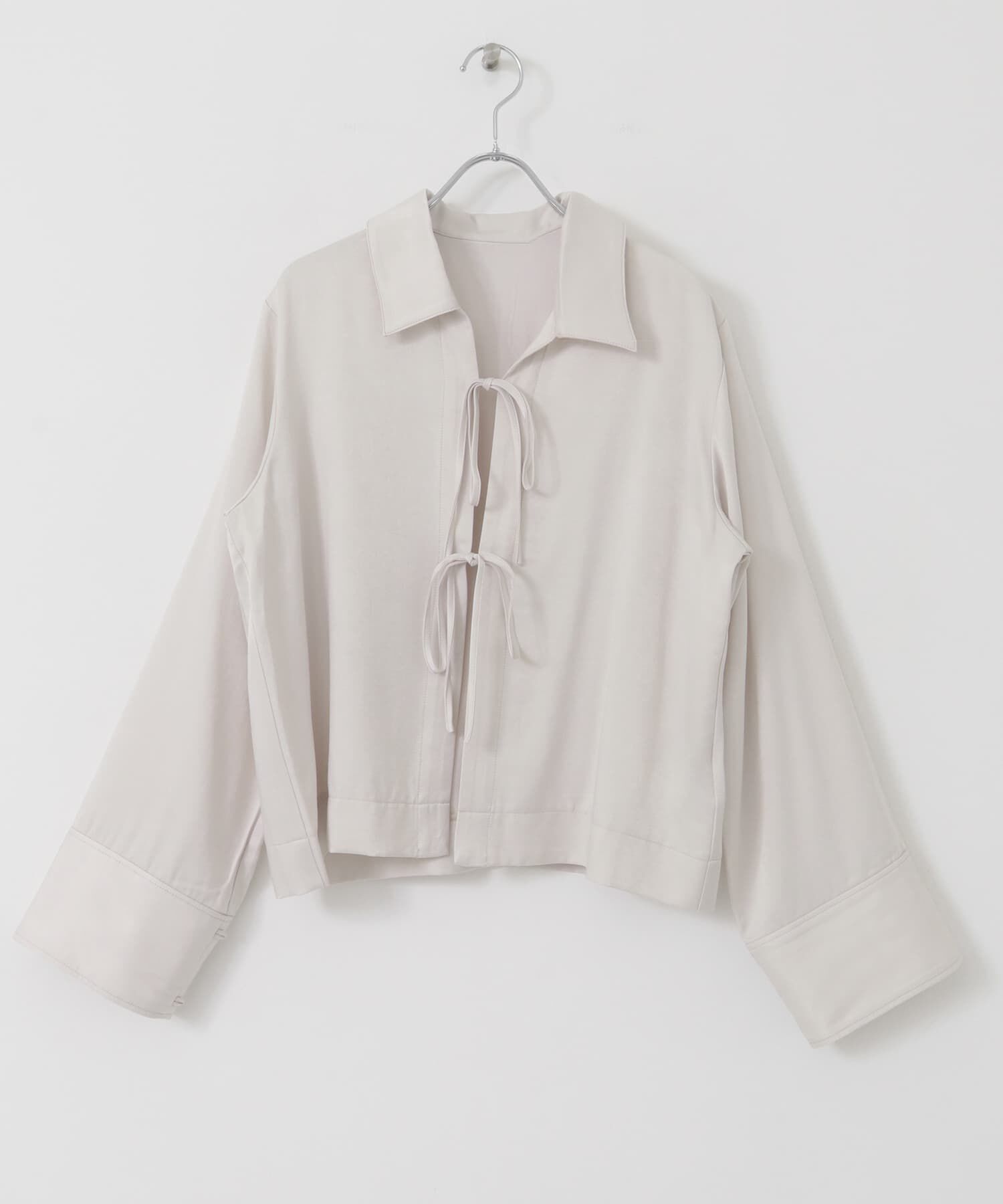 SENSE OF PLACE by URBAN RESEARCH「サテンリボンディテールブラウス」|シャツ・ブラウス|