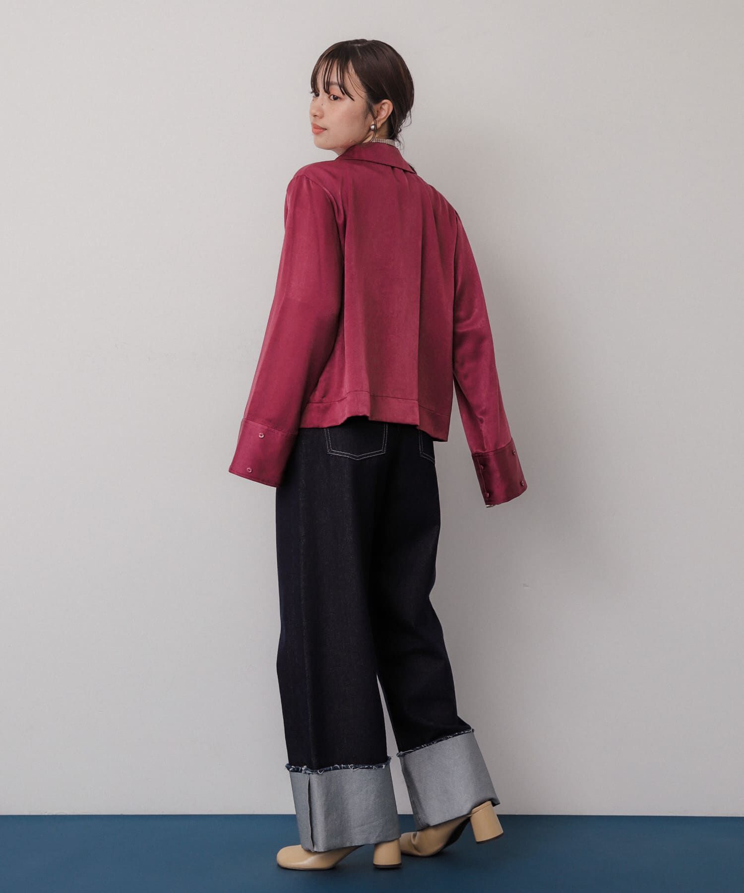 SENSE OF PLACE by URBAN RESEARCH「サテンリボンディテールブラウス」|シャツ・ブラウス|