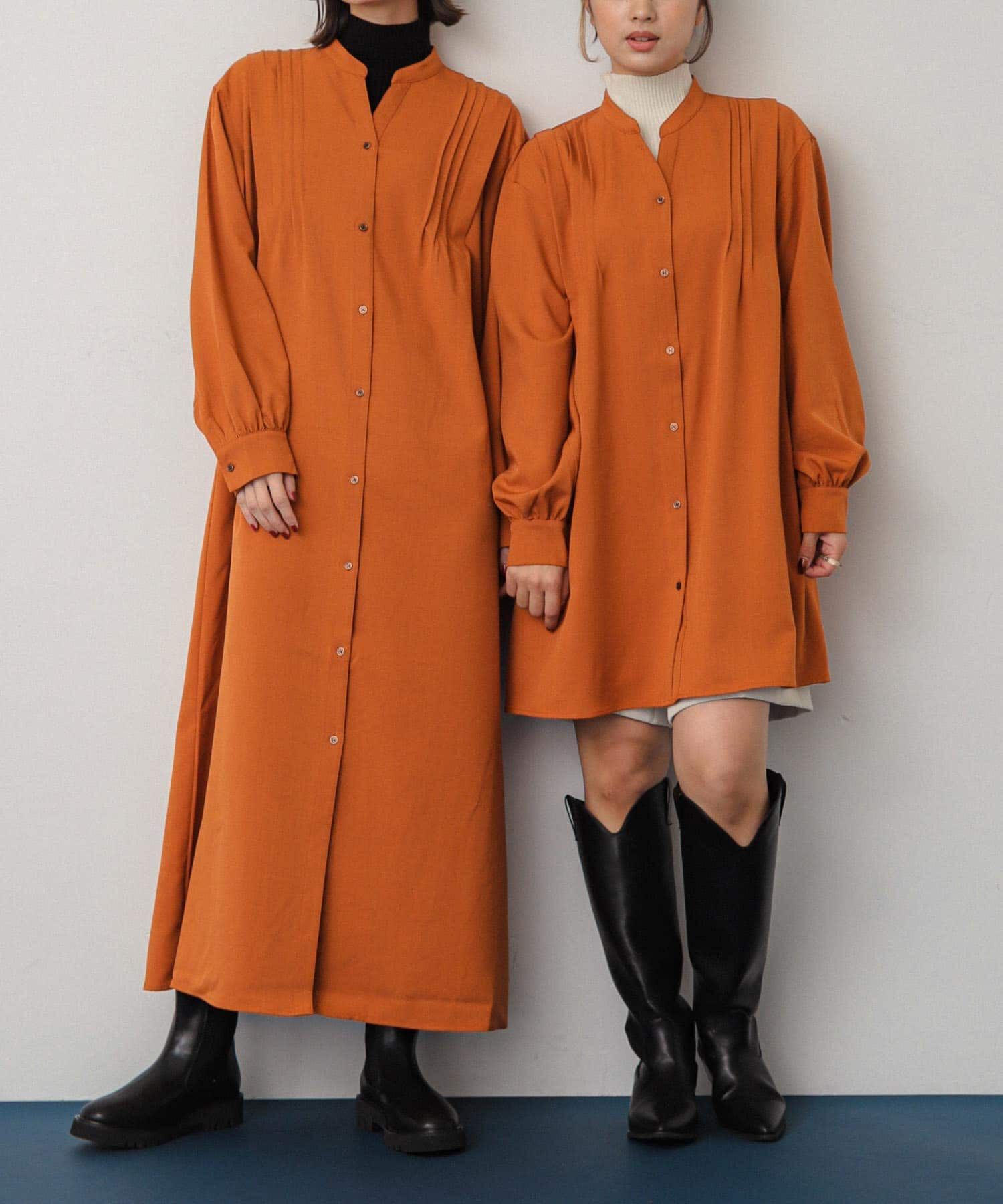 SENSE OF PLACE by URBAN RESEARCH「『Shortサイズあり』タックシャツワンピース」|ワンピース|