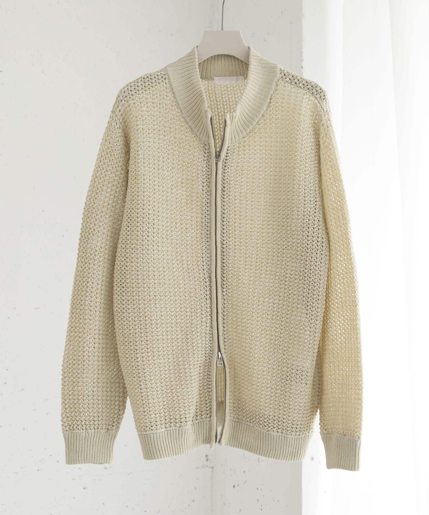 SENSE OF PLACE by URBAN RESEARCH「『ユニセックス』『洗濯可』シアーメッシュドライバーズカーディガン」|カーディガン|