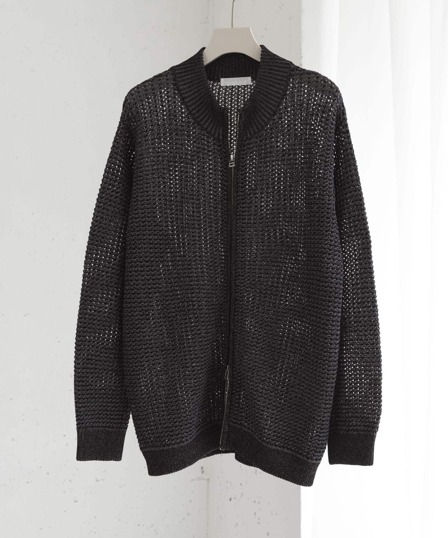 SENSE OF PLACE by URBAN RESEARCH「『ユニセックス』『洗濯可』シアーメッシュドライバーズカーディガン」|カーディガン|