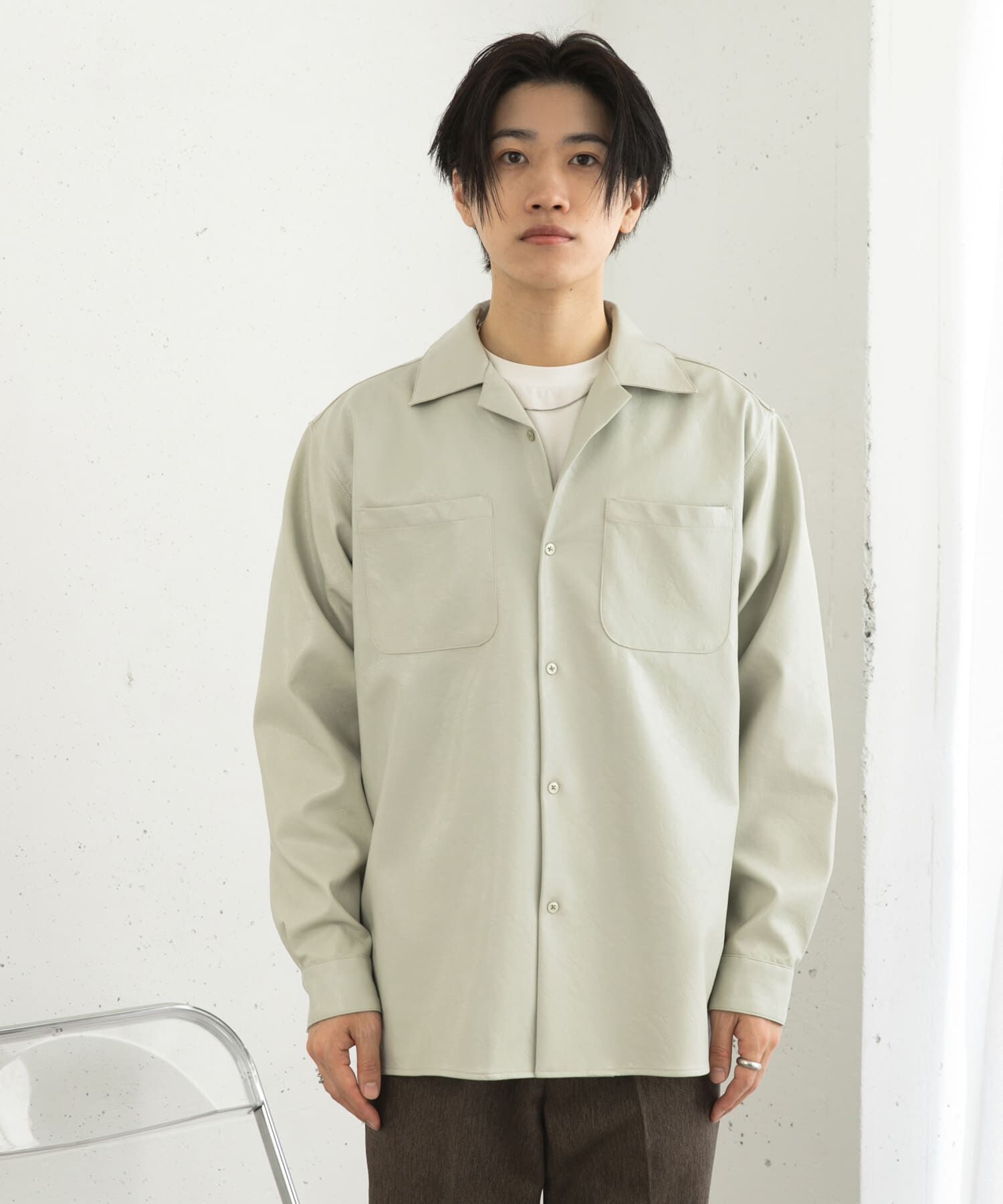 SENSE OF PLACE by URBAN RESEARCH「FLオープンカラールーズシャツ」|シャツ・ブラウス|