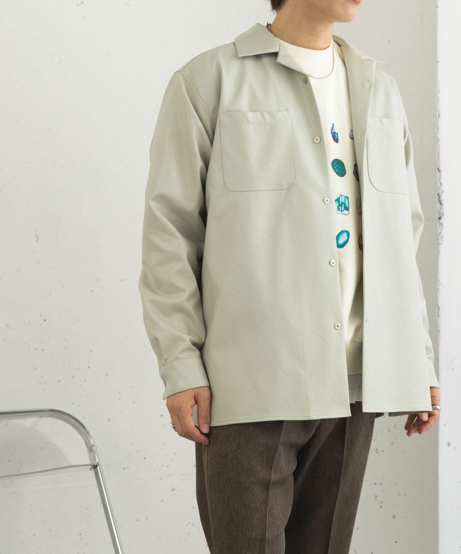 SENSE OF PLACE by URBAN RESEARCH「FLオープンカラールーズシャツ」|シャツ・ブラウス|