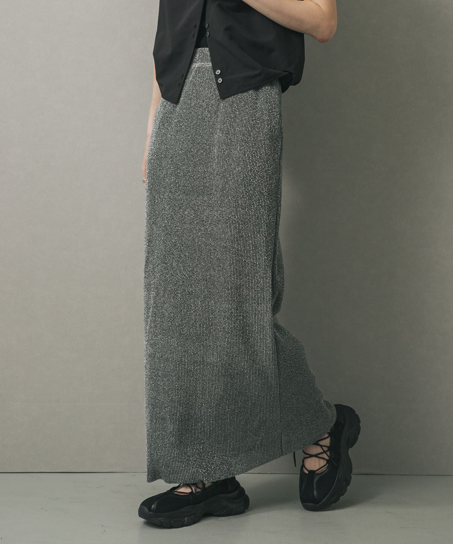 SENSE OF PLACE by URBAN RESEARCH「カットオフラメプリーツスカート」|スカート|