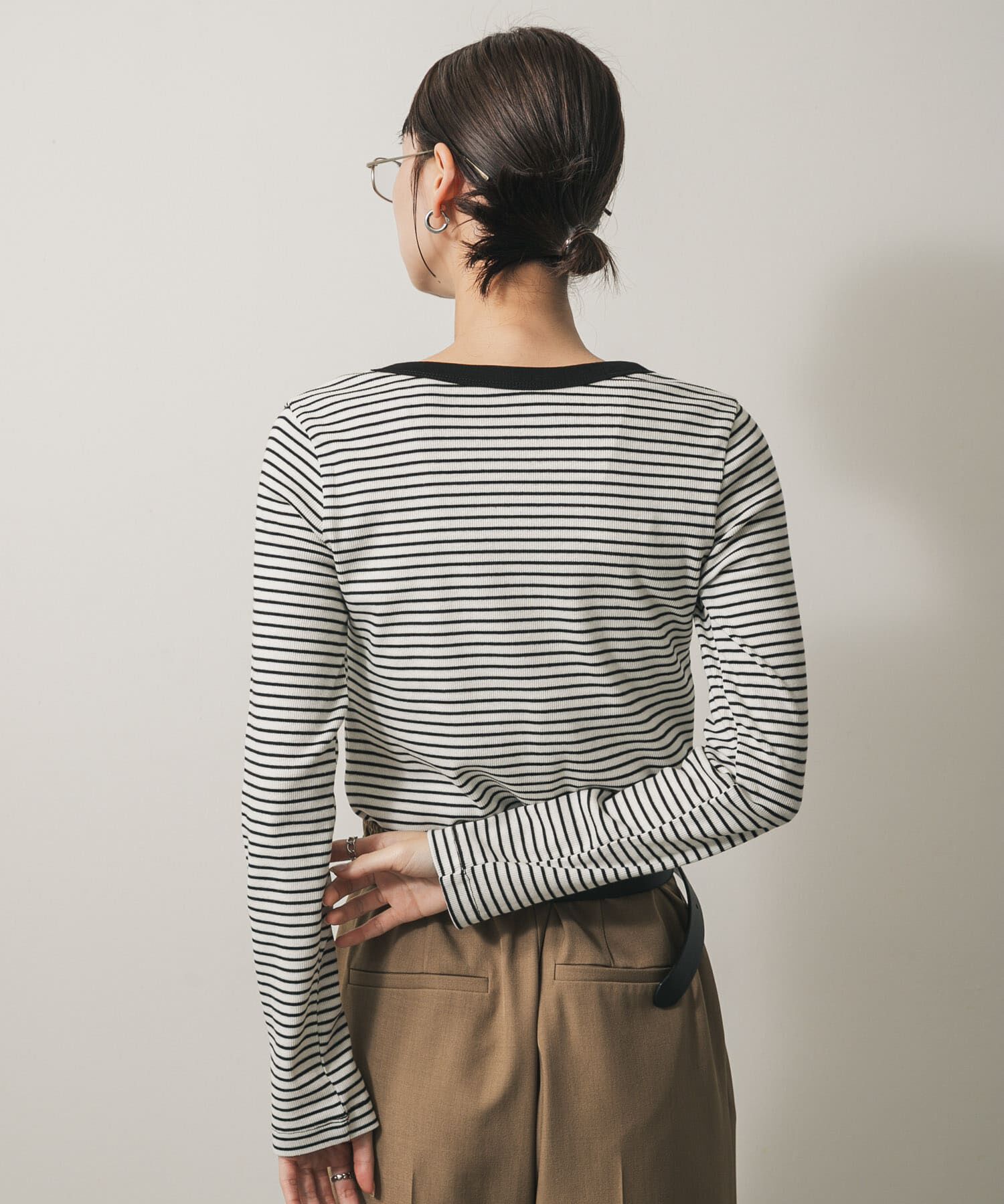 SENSE OF PLACE by URBAN RESEARCH「ラウンドネックリブTシャツ」|Tシャツ・カットソー|