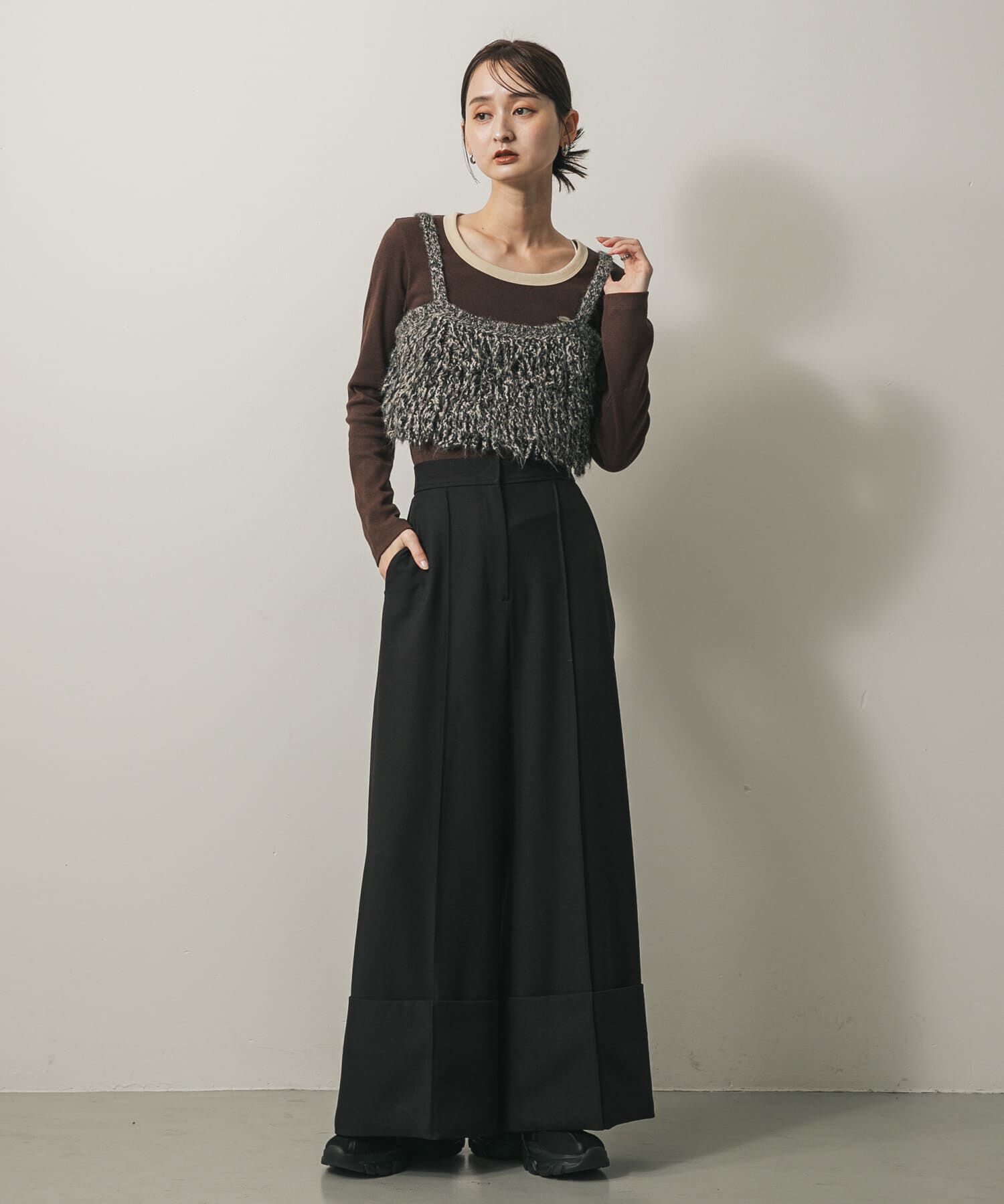 SENSE OF PLACE by URBAN RESEARCH「ラウンドネックリブTシャツ」|Tシャツ・カットソー|