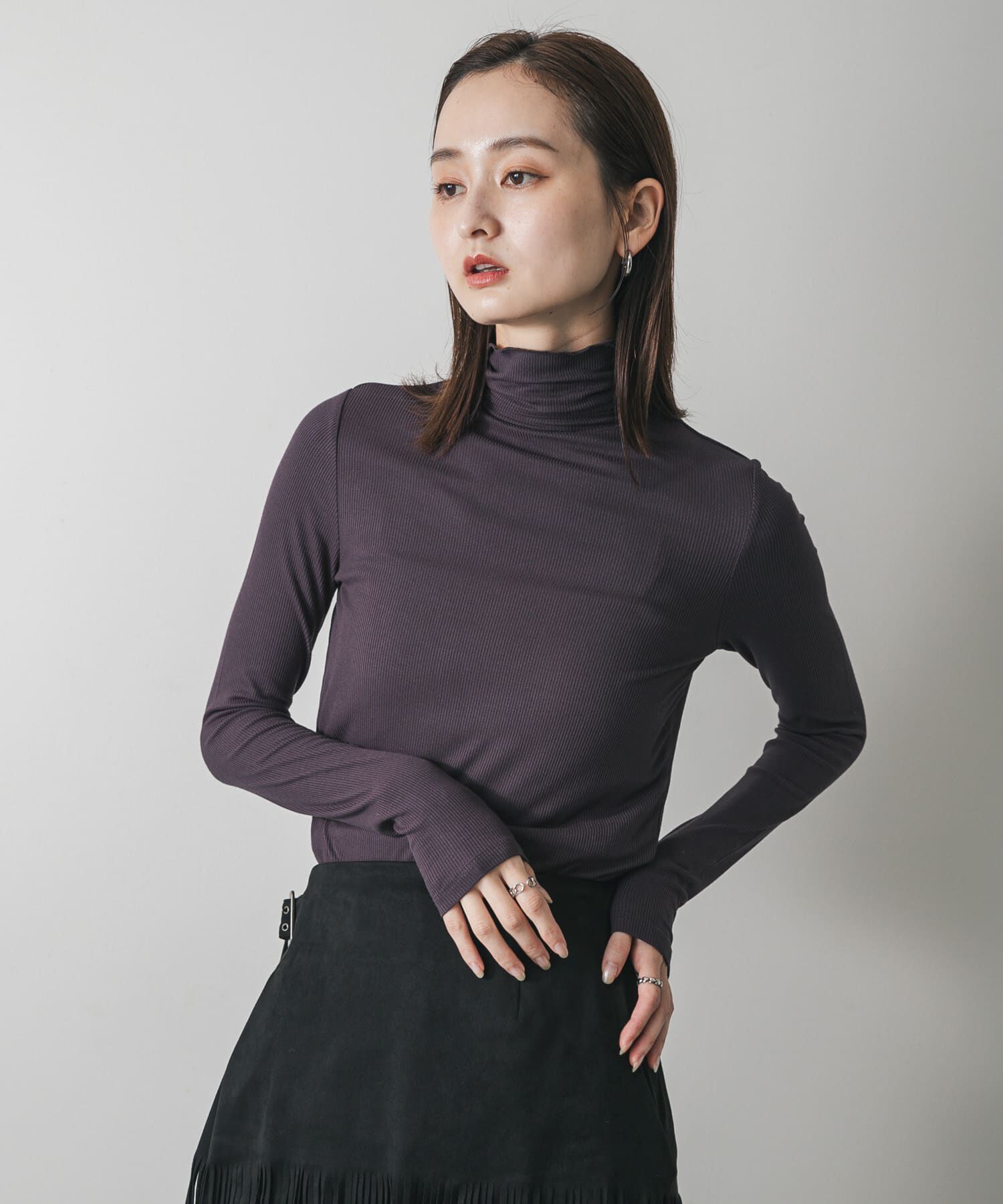 SENSE OF PLACE by URBAN RESEARCH「『毛玉防止』メローハイネックトップ」|Tシャツ・カットソー|