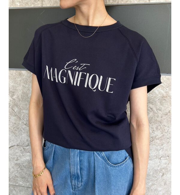 le.coeur blanc「《手洗い可能》ミニ裏毛ロゴフレンチプルオーバー」|Tシャツ・カットソー|