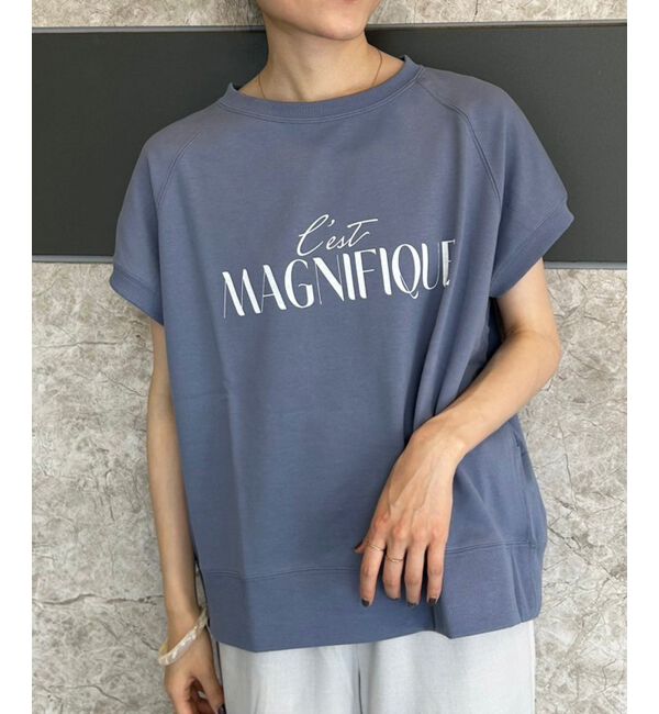 le.coeur blanc「《手洗い可能》ミニ裏毛ロゴフレンチプルオーバー」|Tシャツ・カットソー|