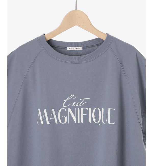 le.coeur blanc「《手洗い可能》ミニ裏毛ロゴフレンチプルオーバー」|Tシャツ・カットソー|