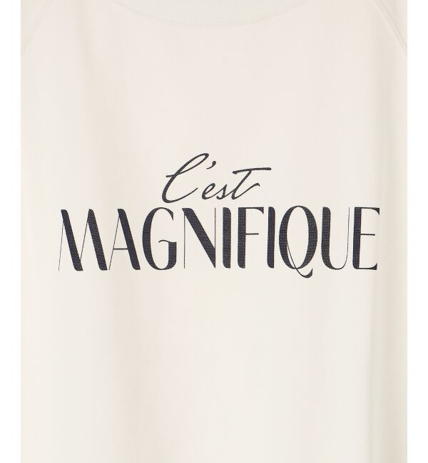 le.coeur blanc「《手洗い可能》ミニ裏毛ロゴフレンチプルオーバー」|Tシャツ・カットソー|