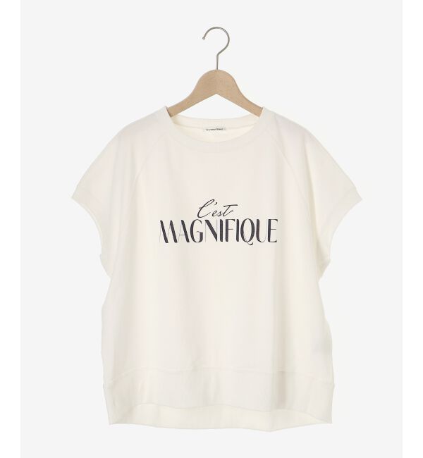 le.coeur blanc「《手洗い可能》ミニ裏毛ロゴフレンチプルオーバー」|Tシャツ・カットソー|