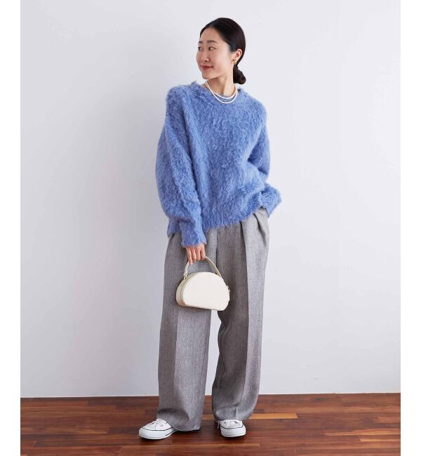 le.coeur blanc「ヘリンボーンタックワイドパンツ」|その他|