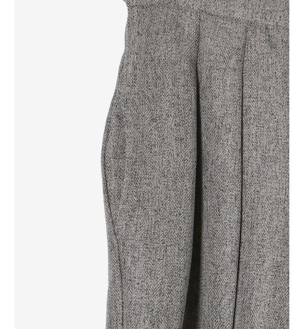 le.coeur blanc「ヘリンボーンタックワイドパンツ」|その他|