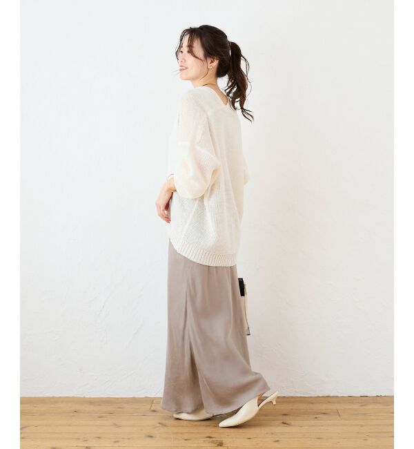  「《手洗い可能》キュプラフィブリルナロースカート」|スカート|