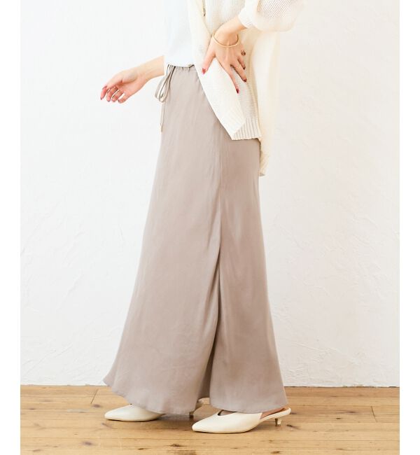  「《手洗い可能》キュプラフィブリルナロースカート」|スカート|