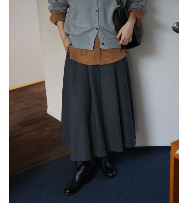  「ハイウエストフレアロングスカート」|フレア|