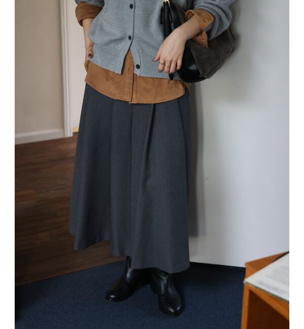  「ハイウエストフレアロングスカート」|フレア|