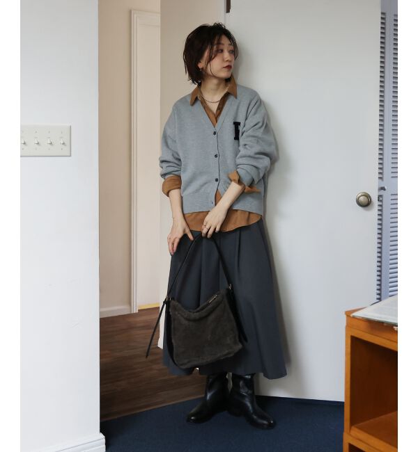  「ハイウエストフレアロングスカート」|フレア|