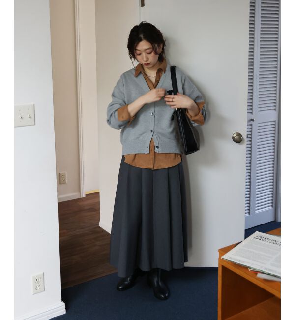  「ハイウエストフレアロングスカート」|フレア|