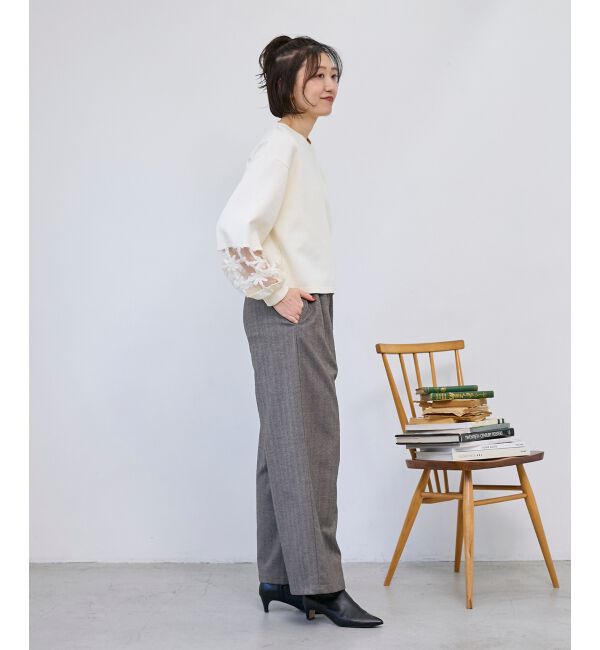  「《WEB限定アイテム》袖レースダンボールスウェット」|スウェット・ジャージ|