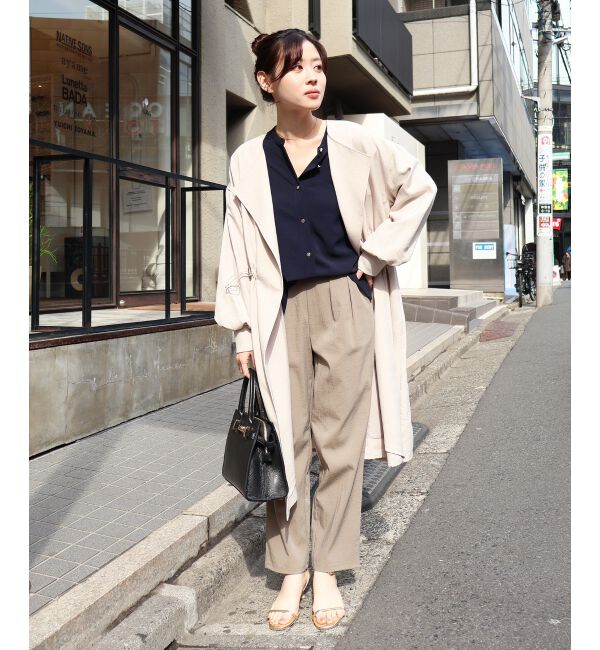  「2WAYジョーゼットギャザースリーブブラウス」|シャツ・ブラウス|