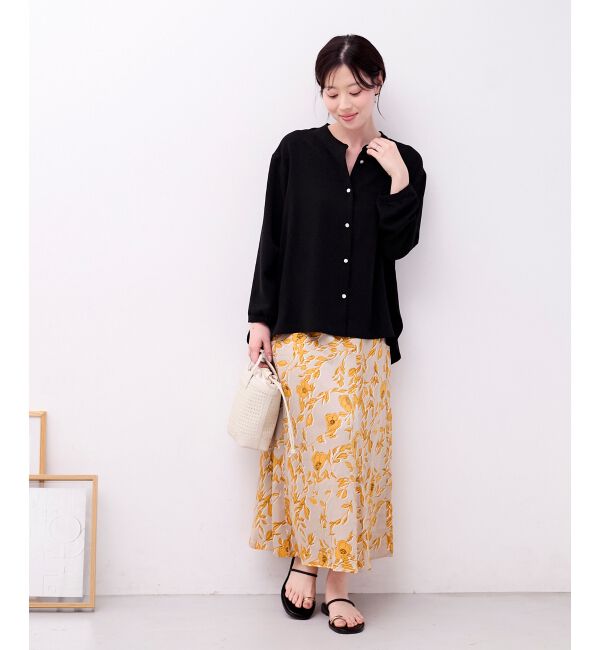  「2WAYジョーゼットギャザースリーブブラウス」|シャツ・ブラウス|