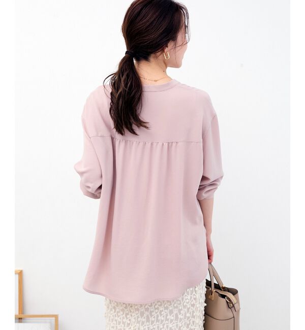  「2WAYジョーゼットギャザースリーブブラウス」|シャツ・ブラウス|