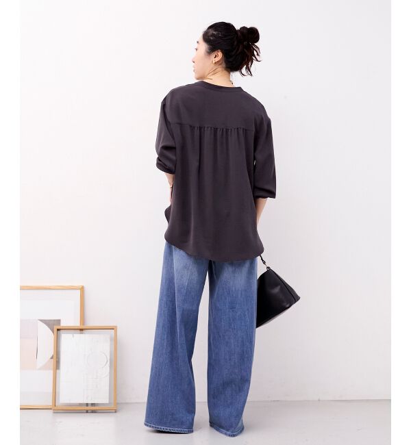  「2WAYジョーゼットギャザースリーブブラウス」|シャツ・ブラウス|