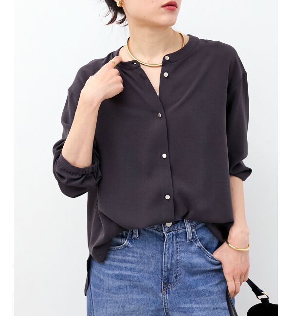  「2WAYジョーゼットギャザースリーブブラウス」|シャツ・ブラウス|