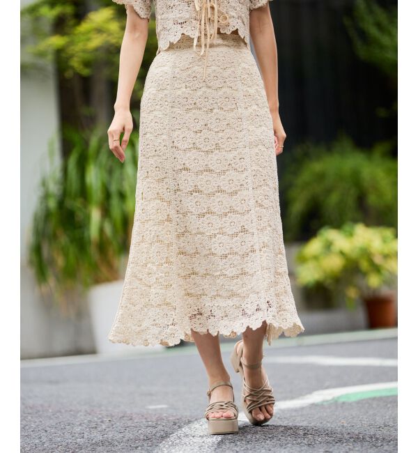 MAJESTICLEGON「クロシェロングスカート」|スカート|