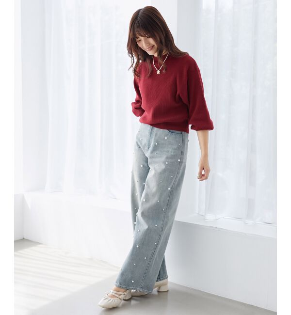 MAJESTICLEGON「ボリュームスリーブニット」|ニット・セーター|