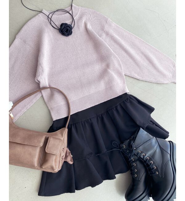 MAJESTICLEGON「ボリュームスリーブニット」|ニット・セーター|