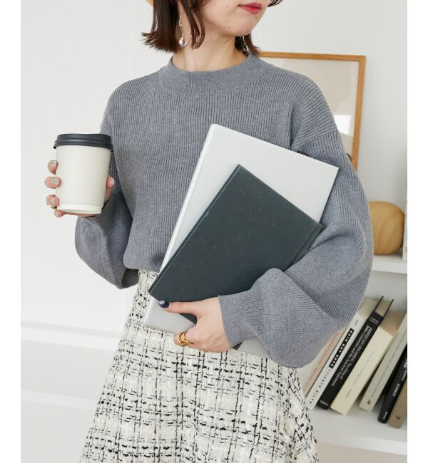 MAJESTICLEGON「ボリュームスリーブニット」|ニット・セーター|