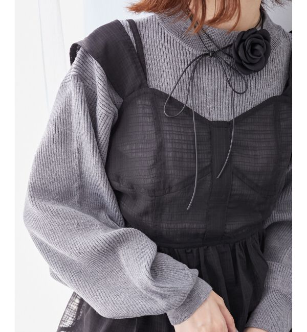 MAJESTICLEGON「ボリュームスリーブニット」|ニット・セーター|