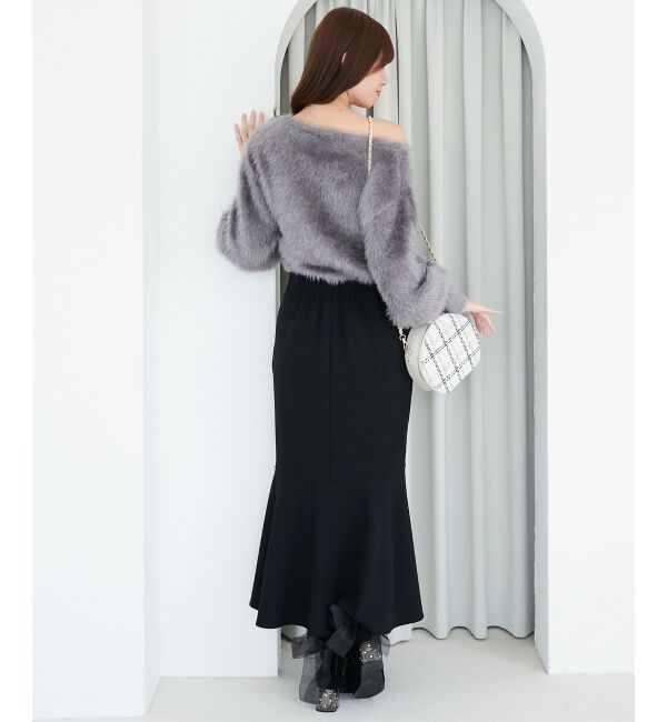  「キラメキチョーカーセットシャギーニット」|ニット・セーター|