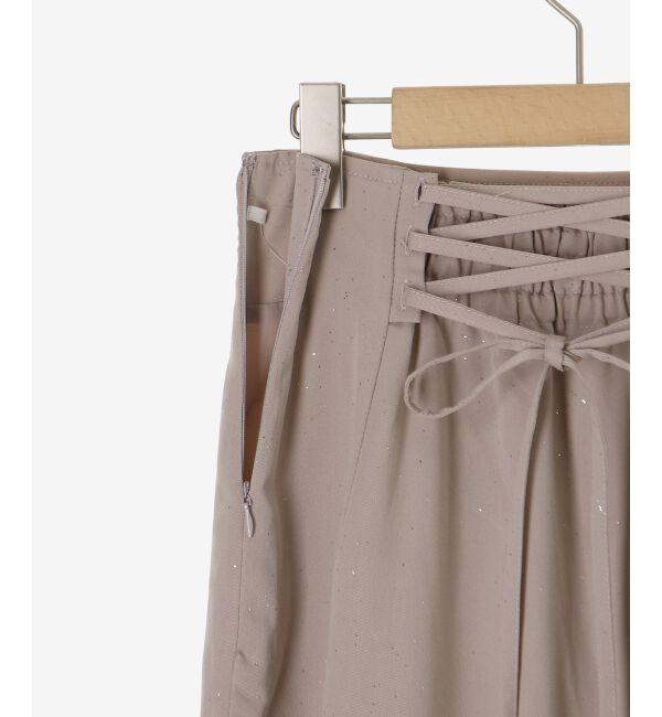  「キラキラレースアップマーメイドスカート」|スカート|