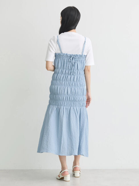 earth music&ecology「2wayシャーリングキャミワンピース」|ワンピース|