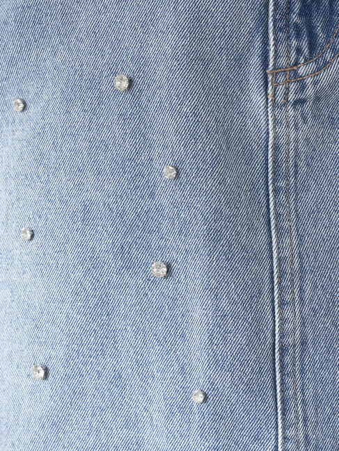 earth music&ecology「ビジューデニムミニスカート」|スカート|