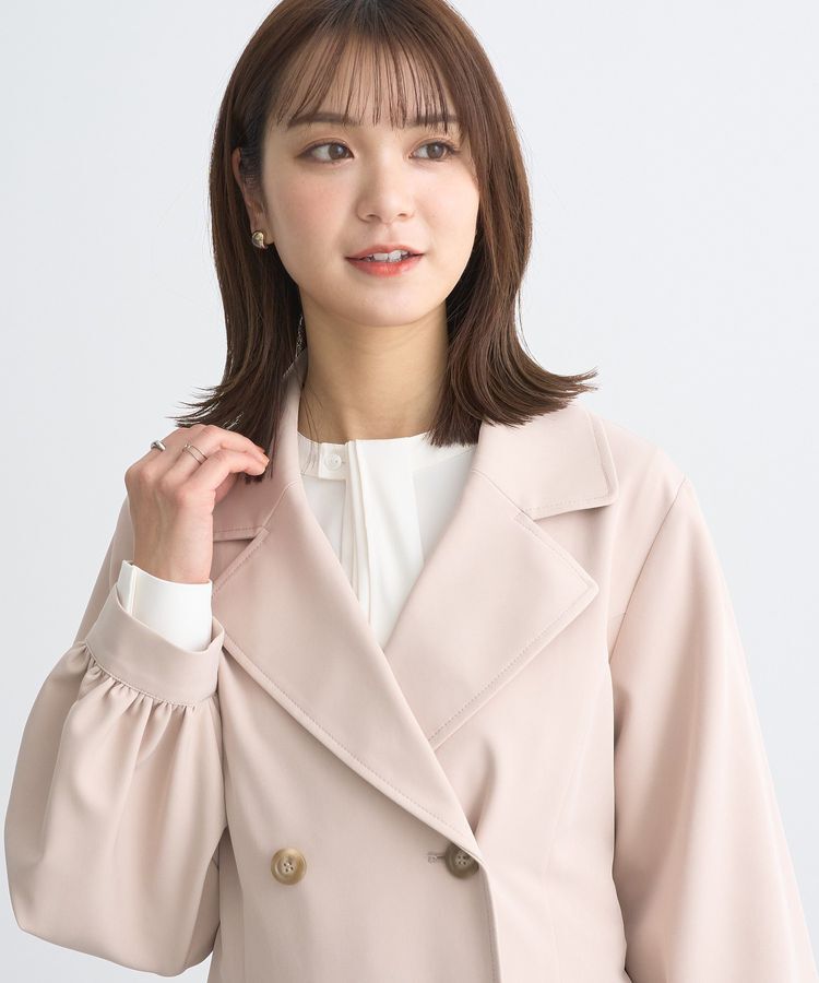 earth music&ecology「パフスリーブトレンチコート」|トレンチコート|