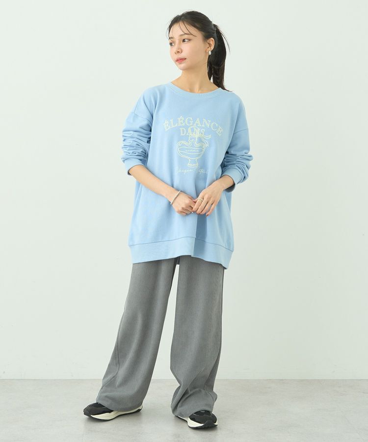 earth music&ecology「ウラケプリントプルオーバー」|スウェット・ジャージ|