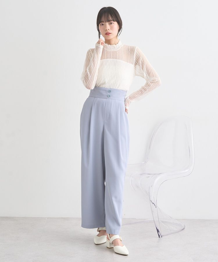 earth music&ecology「レースドッキングプルオーバー」|Tシャツ・カットソー|