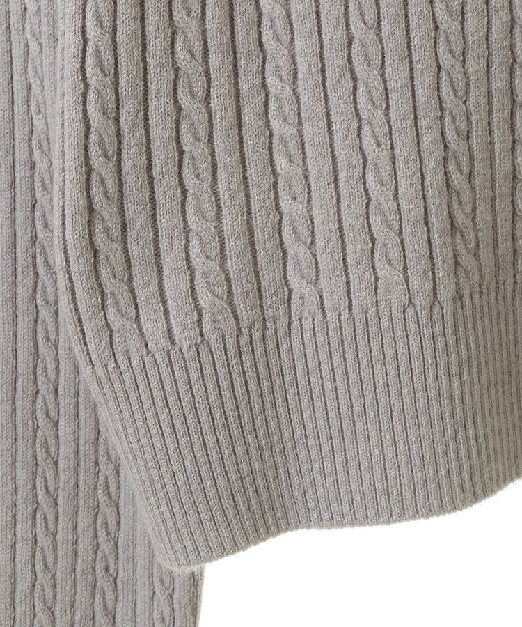 earth music&ecology「ミニケーブルコンパクトカーディガン」|カーディガン|