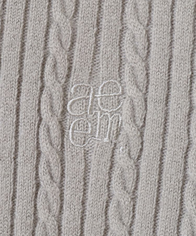 earth music&ecology「ミニケーブルコンパクトカーディガン」|カーディガン|