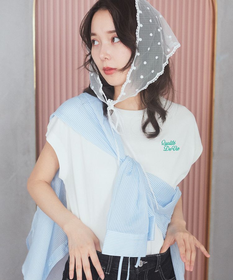 earth music&ecology「Qualite De VieフレンチT」|Tシャツ・カットソー|