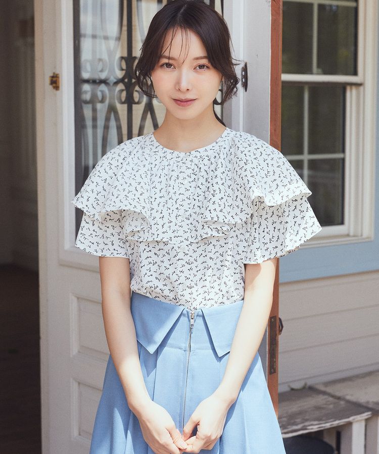 earth music&ecology「ケープブラウス」|シャツ・ブラウス|